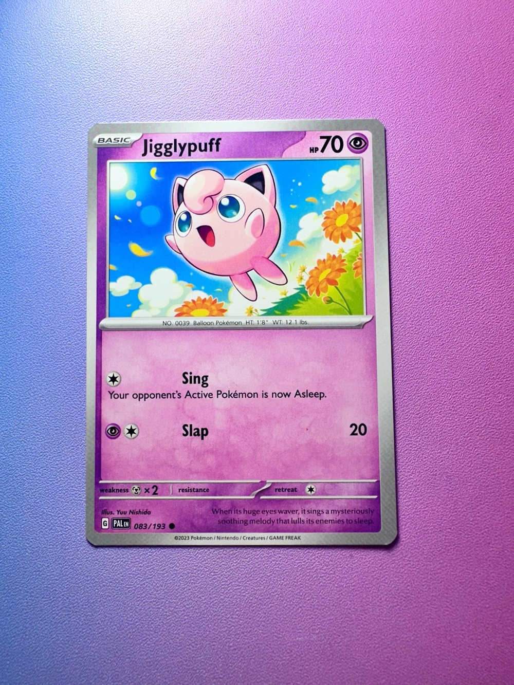 jigglypuff - 083/193 (common) — pokémon: paldea evolved